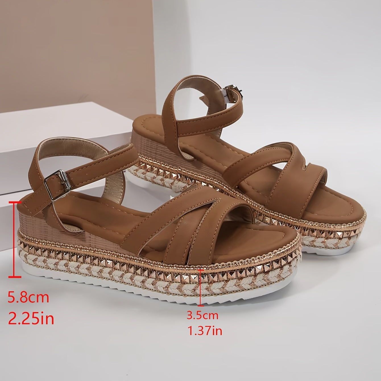 Valenzora | Elegant Women's Buckle Comfort Platform Sandals