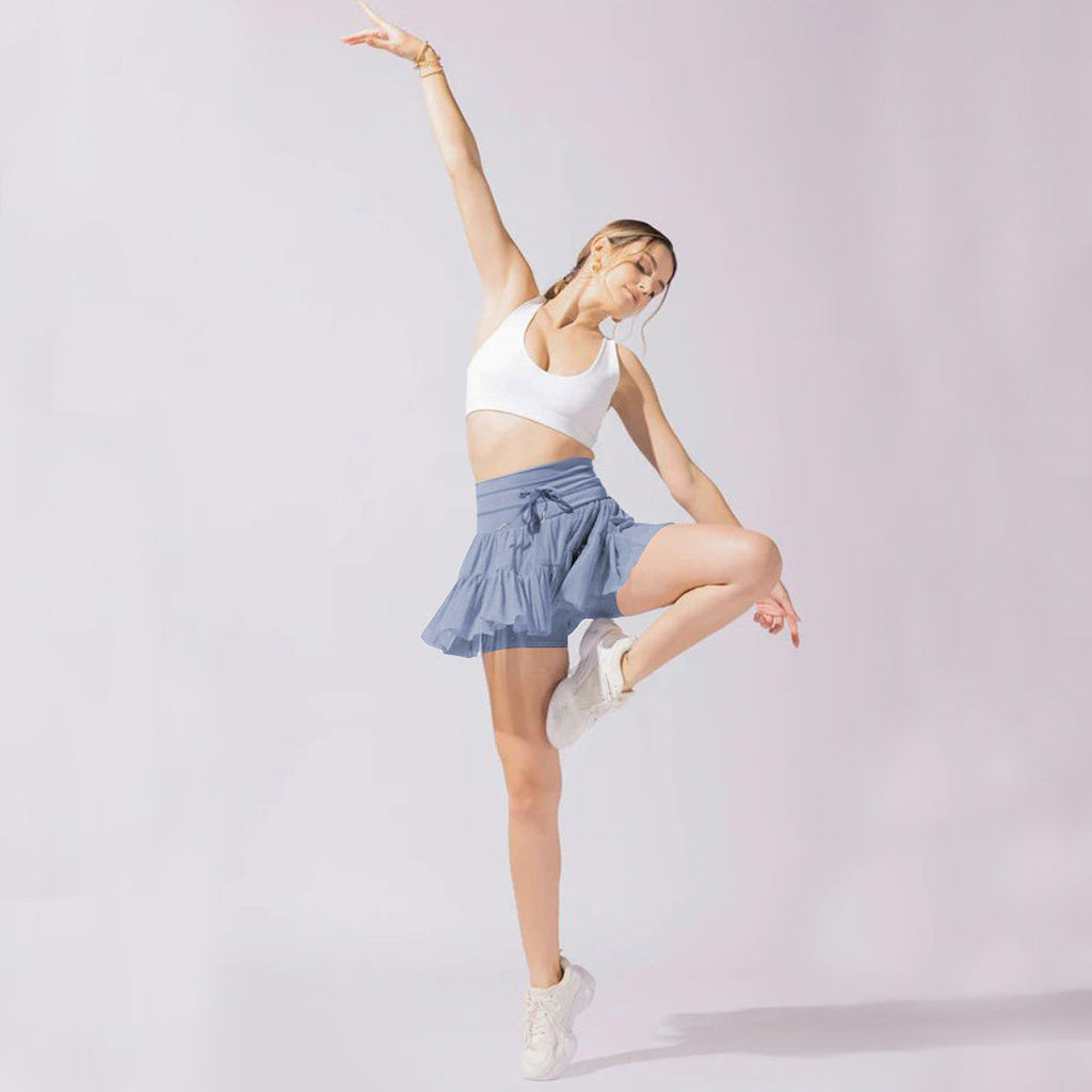 Valenzora | High-waisted mini skirt with safety shorts