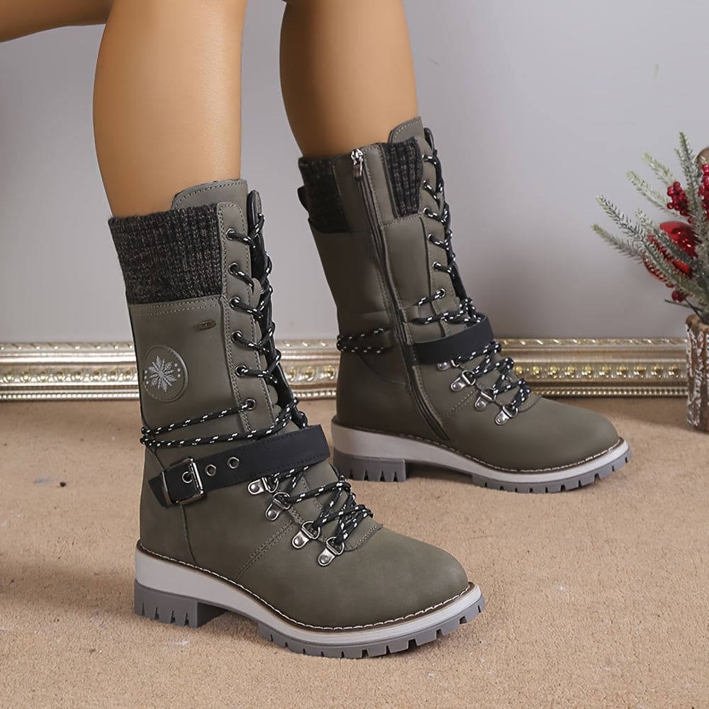Valenzora – Elegante gestrickte Thermostiefel
