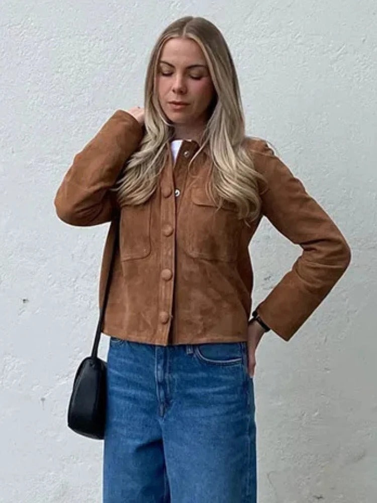 Valenzora | Elegante Wildlederjacke