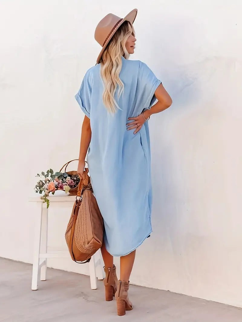 Valenzora | Soft denim dress for women