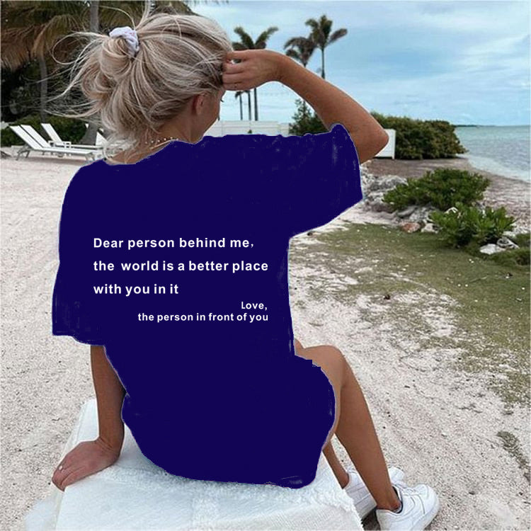 Valenzora | Women's T-shirt with round neck and slogan