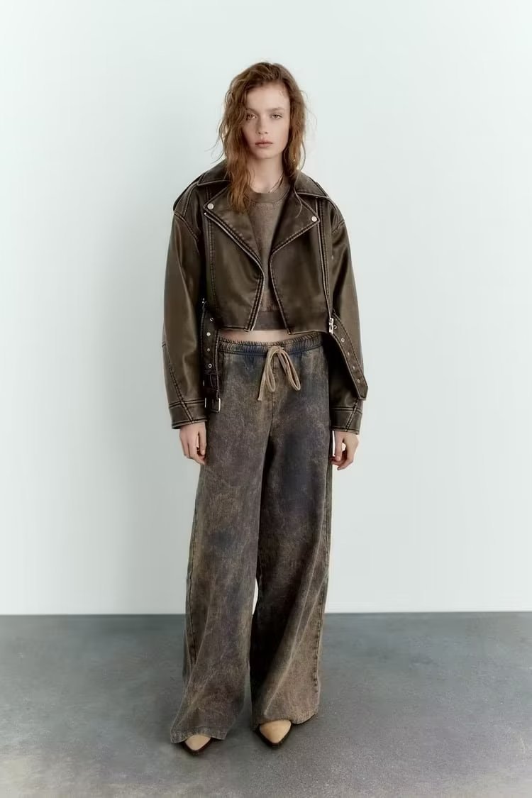 Valenzora | Washable, Gradient Leather Jacket for Women*
