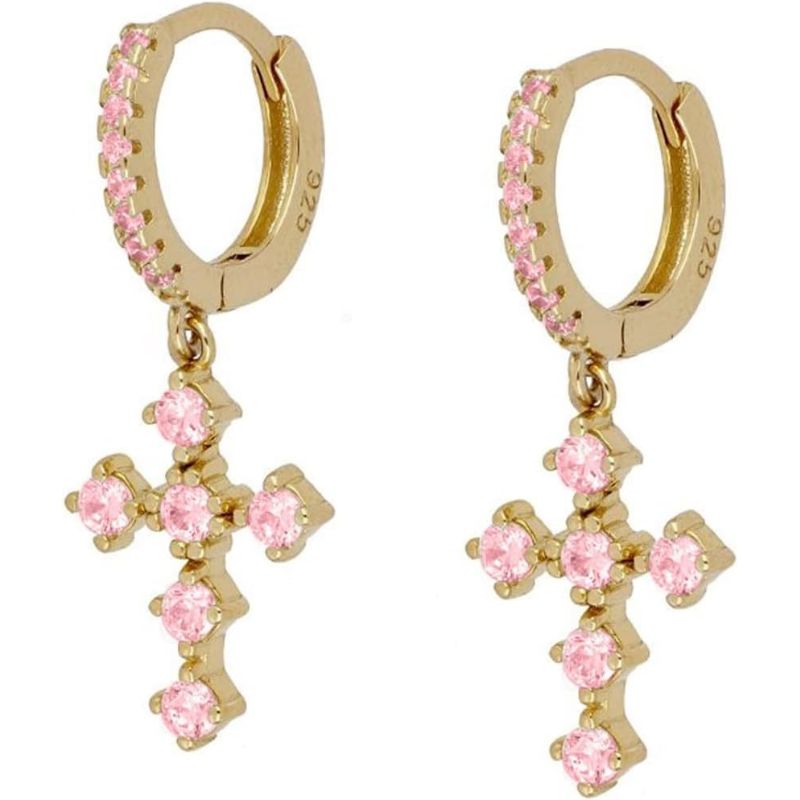 Valenzora - Hoop earrings with dangling pendants | Multicolored gemstone earrings