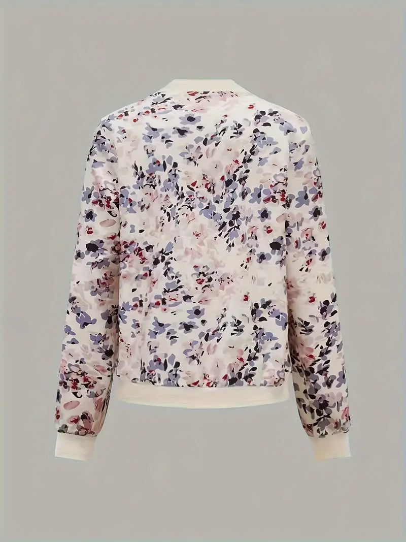 Valenzora | Bomber jacket with floral pattern