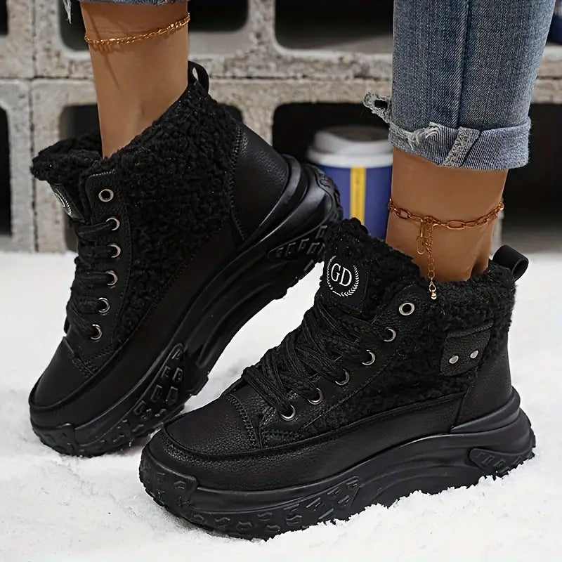 – Velvet snow boots