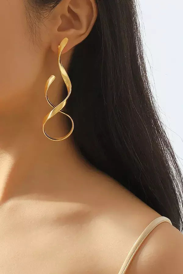Valenzora | Slim Spiral Earrings with Modern Design for Women