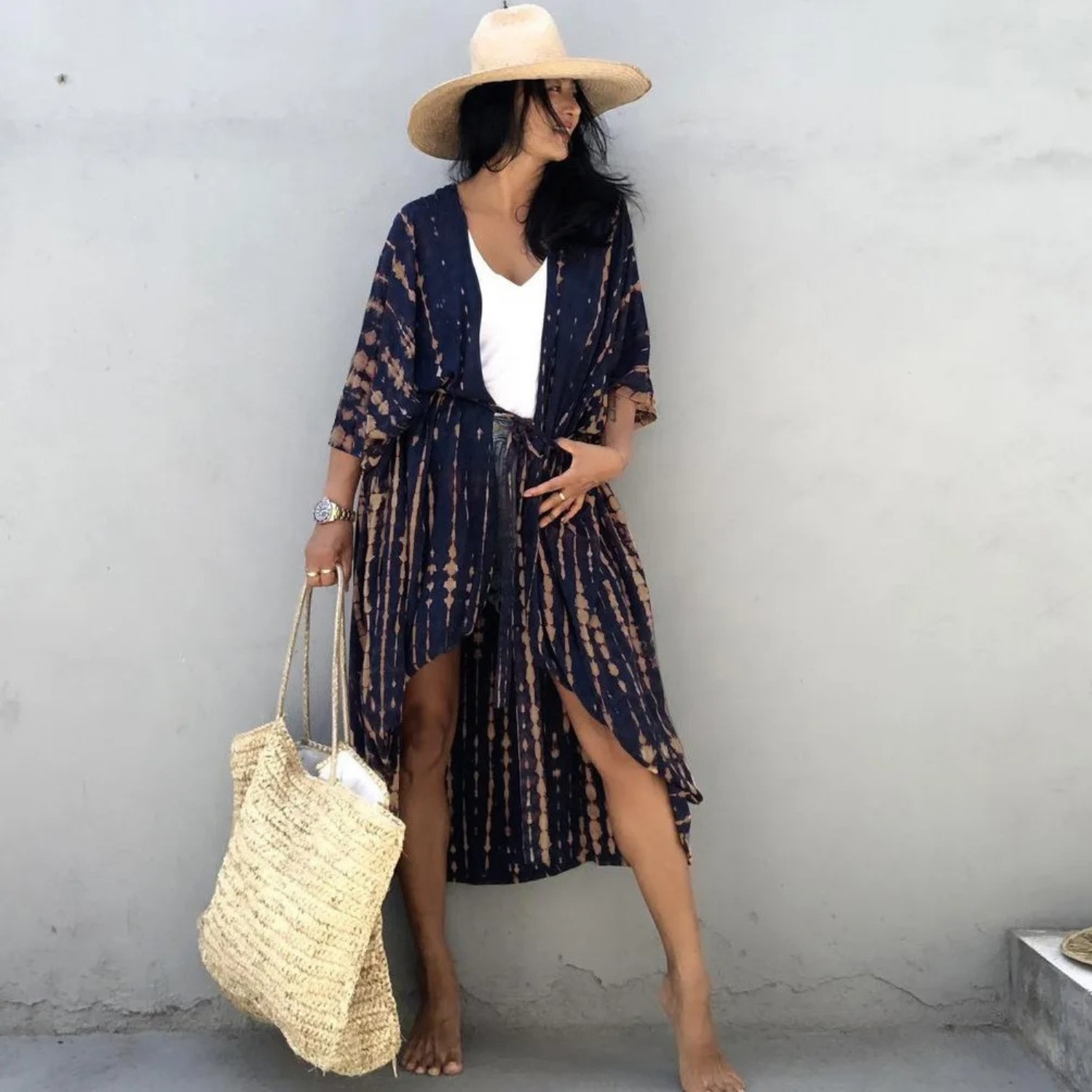 Valenzora | Summer Print Kimono for Women