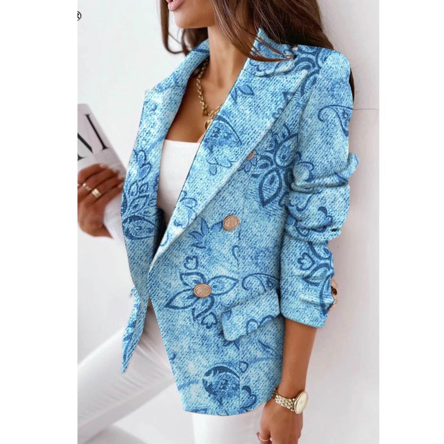 Valenzora – Women's blazer with reversible collar