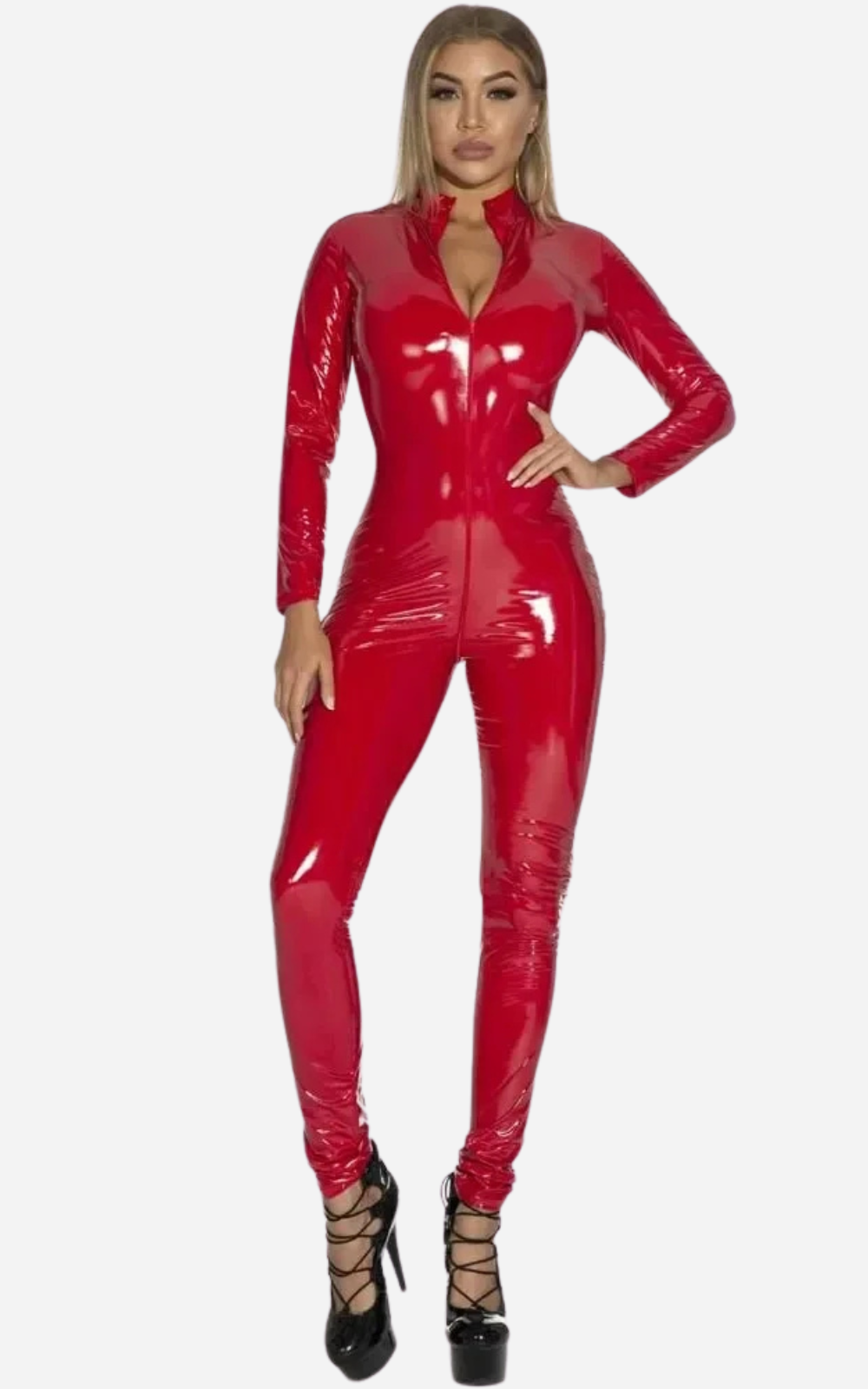 Valenzora | Women's Vinyl Black Gloss Ultra Glamour