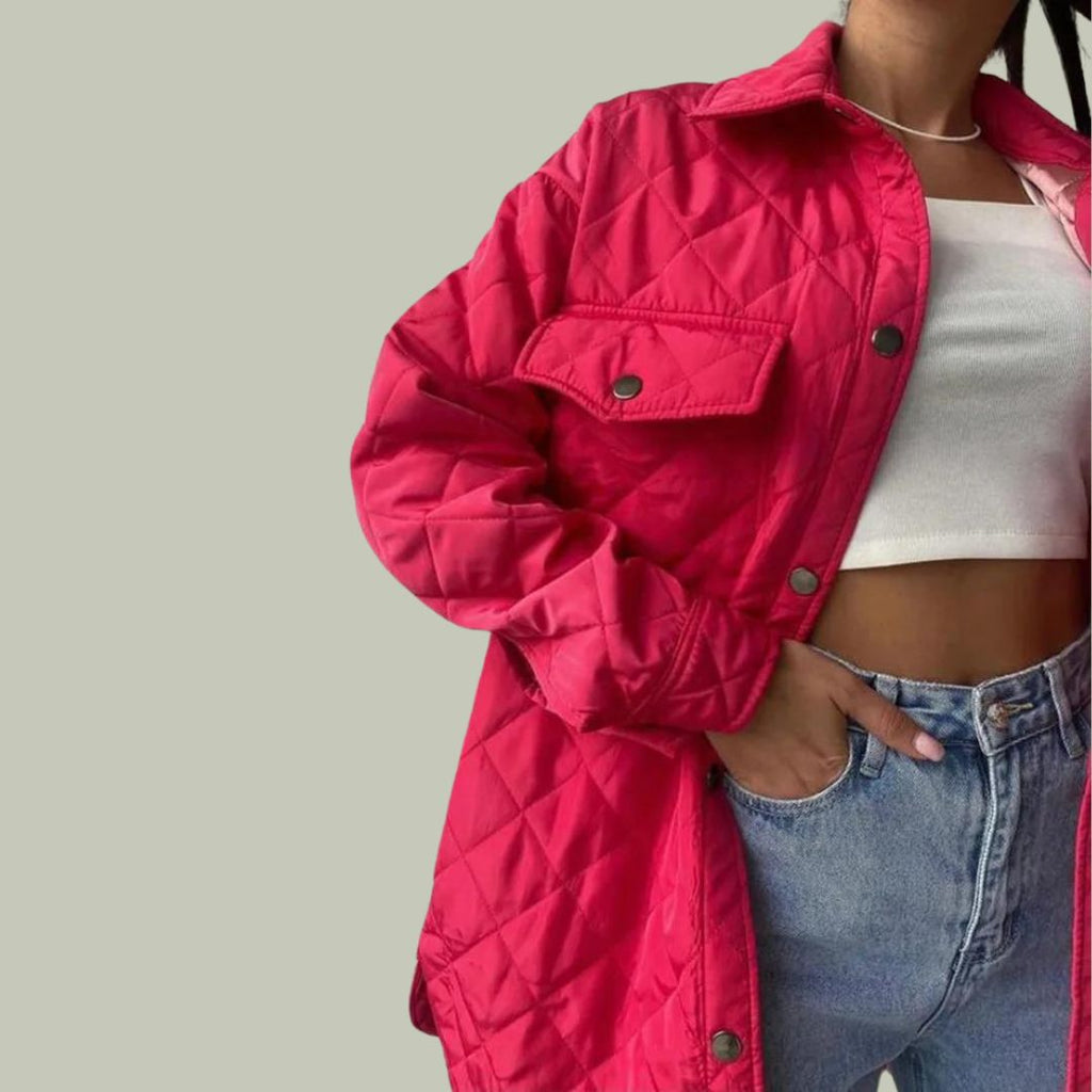Steppjacke mit Druckknöpfen