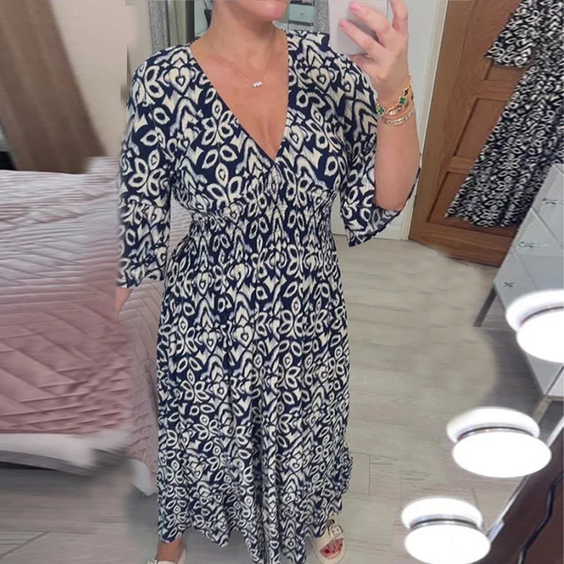 Valenzora | Modisches Damenkleid mit Aufdruck