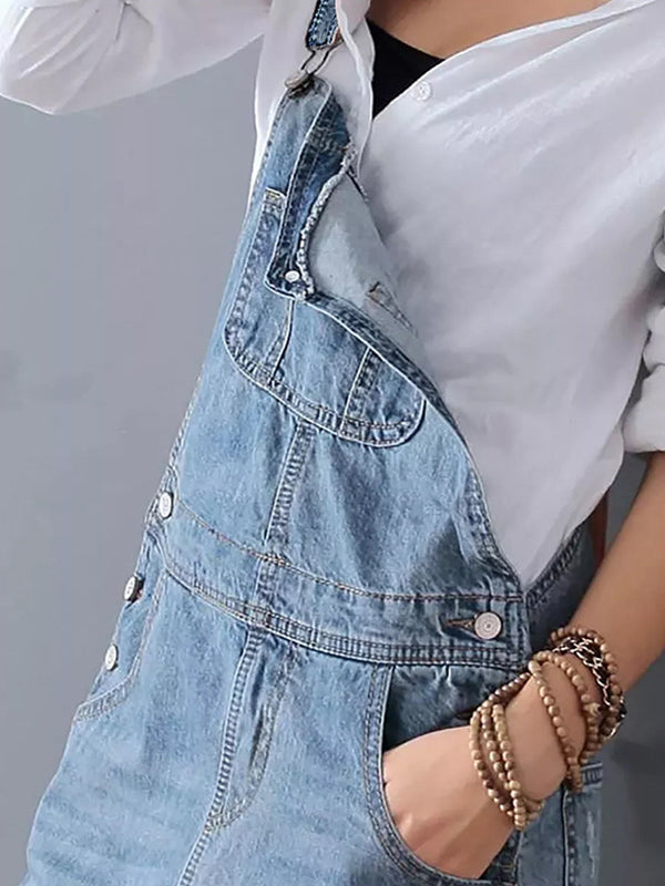 Valenzora | Casual denim pinafore dress