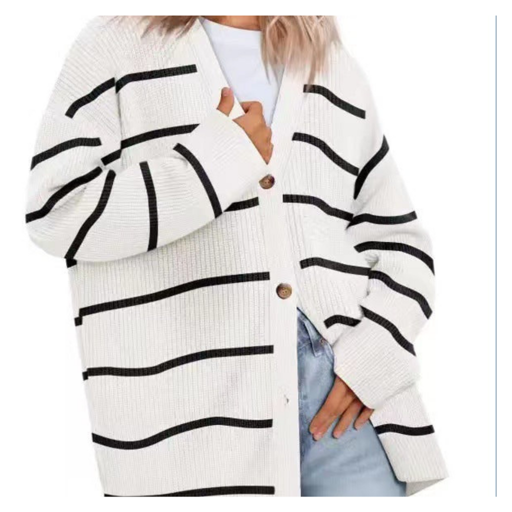 Valenzora | Eleganter Oversize-Cardigan mit Knöpfen für Damen