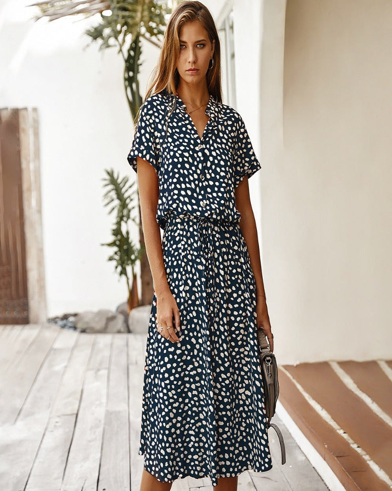 Valenzora | Women's Midi Shirt Dress