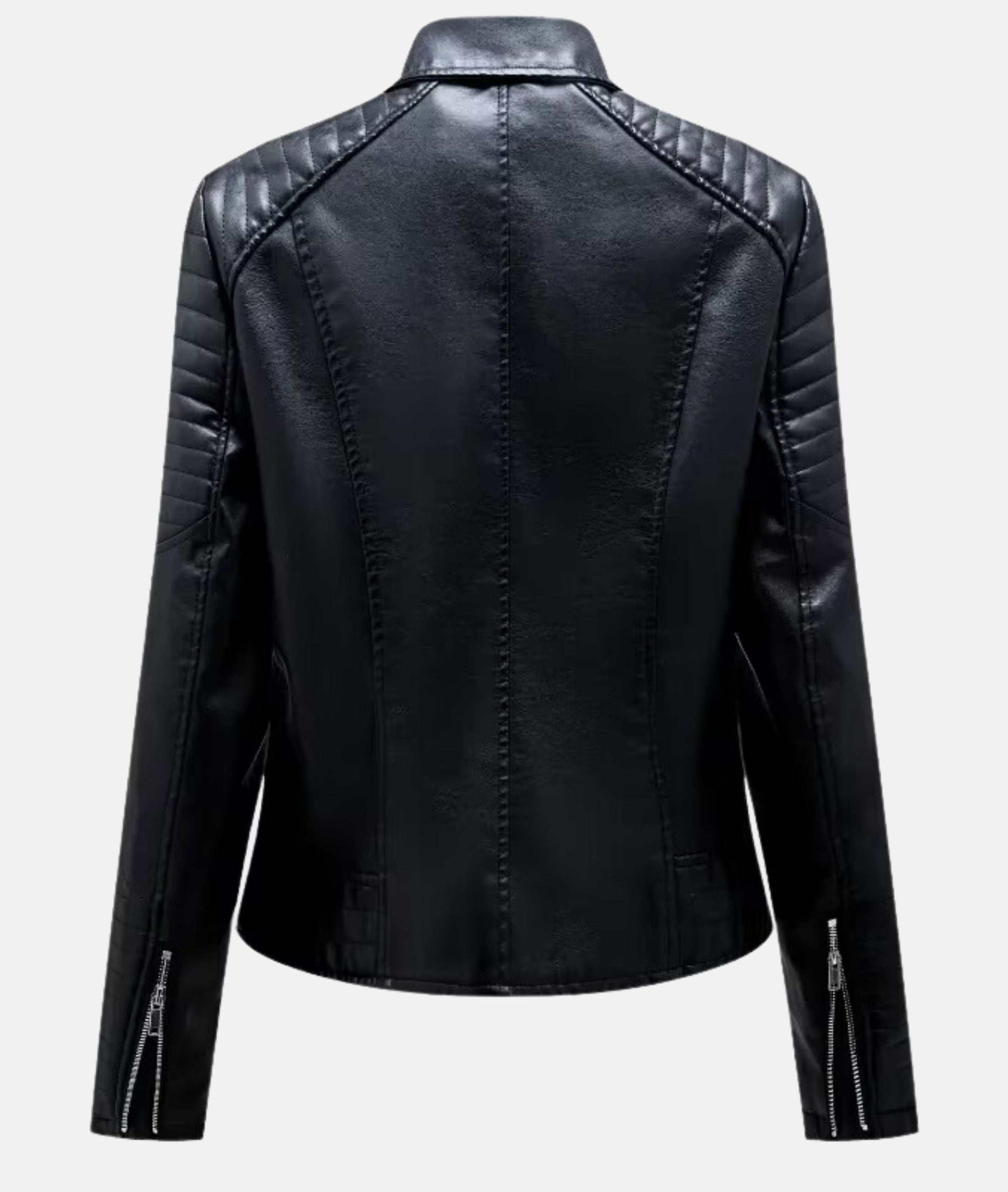 Valenzora | Women's leather jacket without hood - Stylish biker jacket