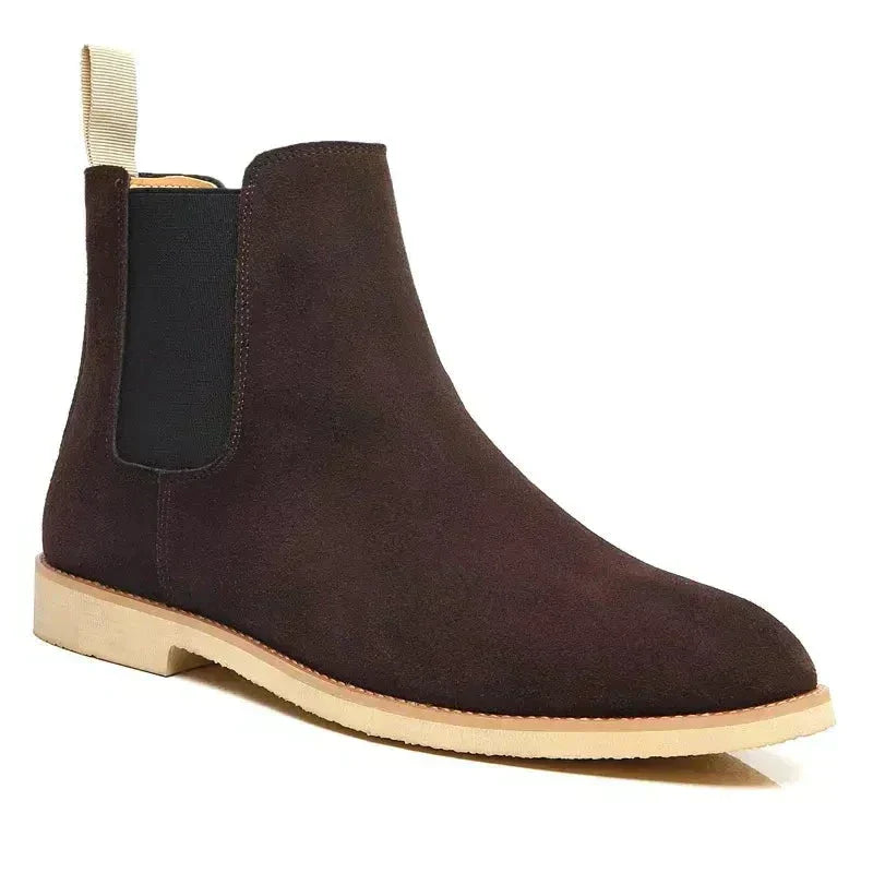 Valenzora | Luxury Calf Suede Chelsea Boots with Leather Insole
