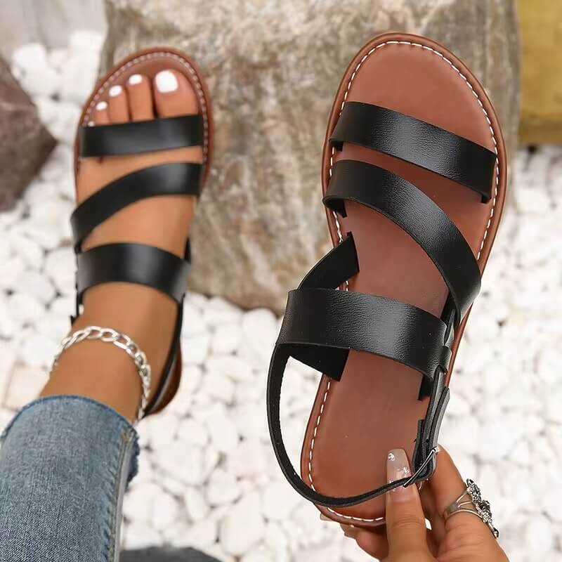 Valenzora | Comfortable Summer Sandal with Ankle Strap for Women