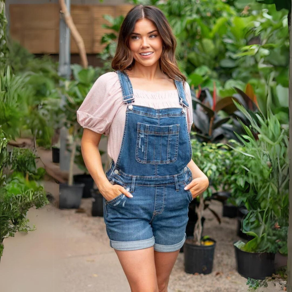 Valenzora | High-waisted denim shorts
