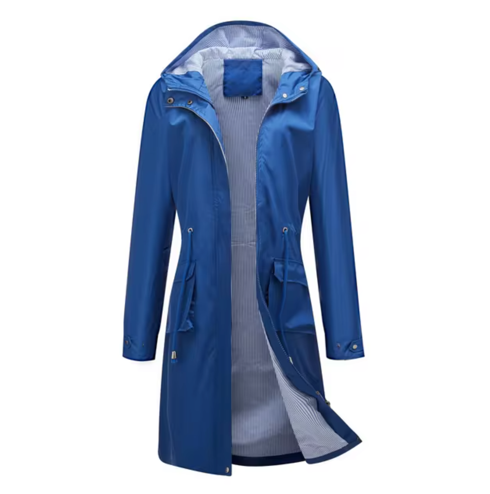 Valenzora | Long waterproof hooded jacket for women