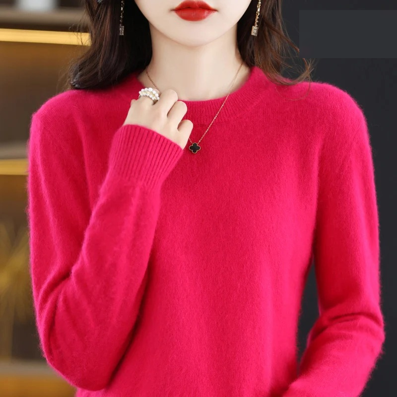 Valenzora | Damen Kaschmirpullover, luxuriöser Rundhals, weich & modisch