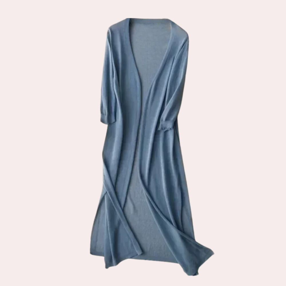 Valenzora | Damen Lange Weste Elegant und Leichter Sommer Cardigan für Frauen