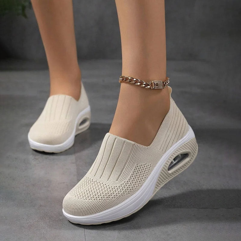 Valenzora | Breathable Slip-on Sneakers with Ergonomic Sole for Women