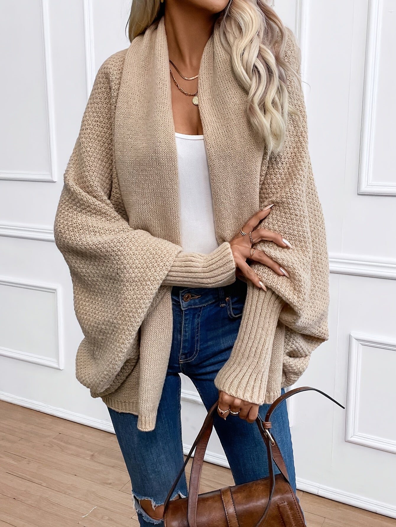 Valenzora | Cardigan mit Fledermausärmeln