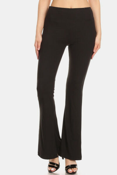 Valenzora | High Waist Flared Leggings Black