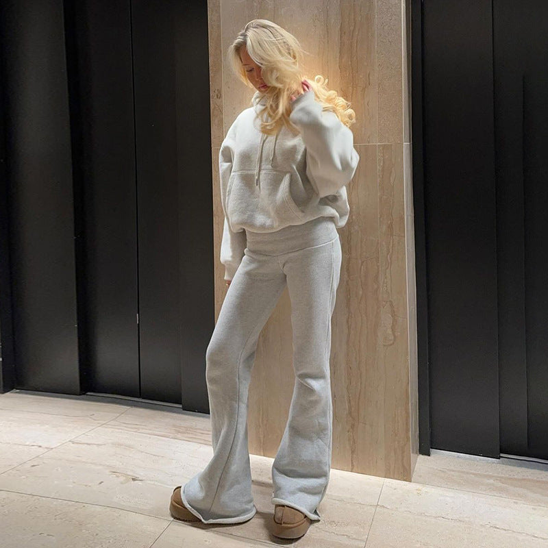 Valenzora | Low waist soft flare trousers