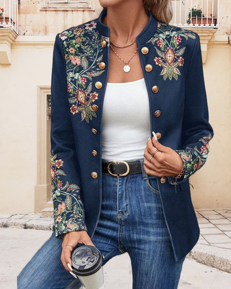 Valenzora | Double-breasted blazers with print