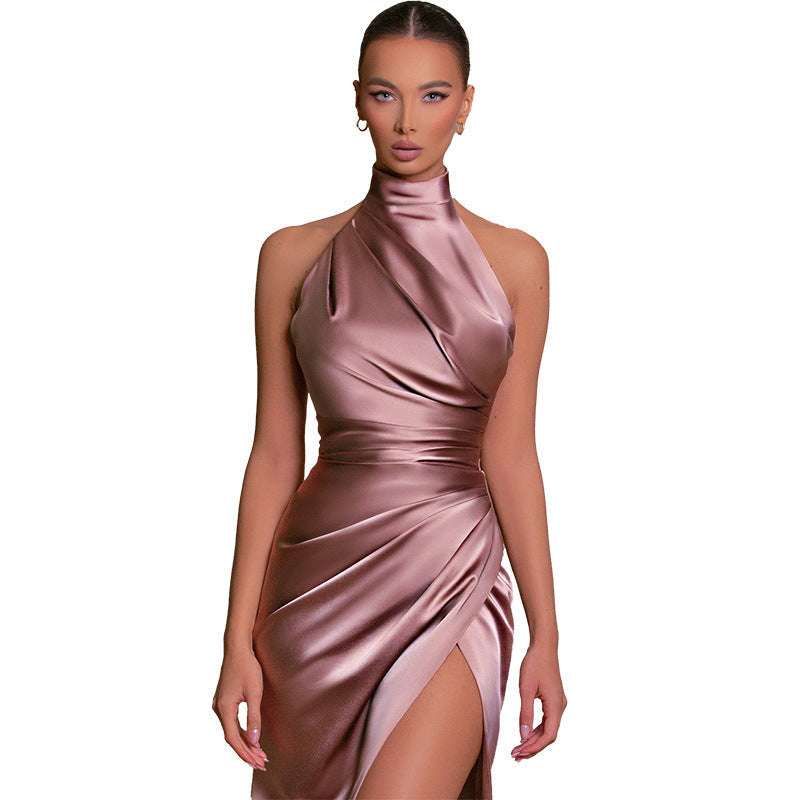 Valenzora | Versatile sleeveless autumn collared long dress