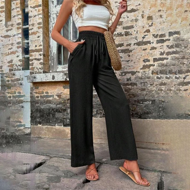 Valenzora | Colorful, airy summer trousers for women with wide legs