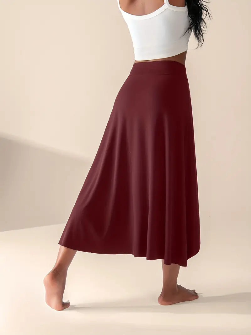 Valenzora | High-waisted slit skirt with pockets