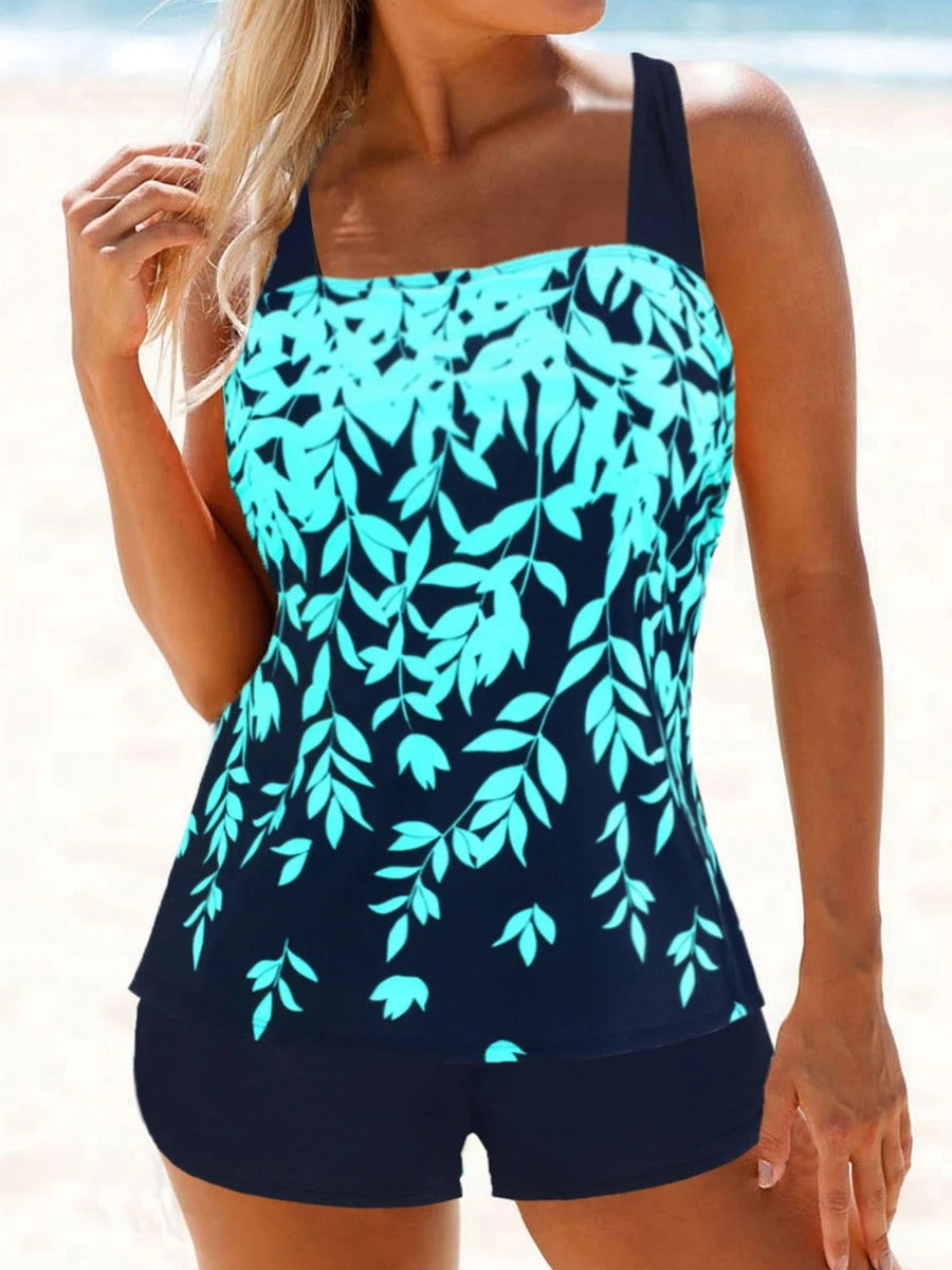 Valenzora – Leaf print tankini