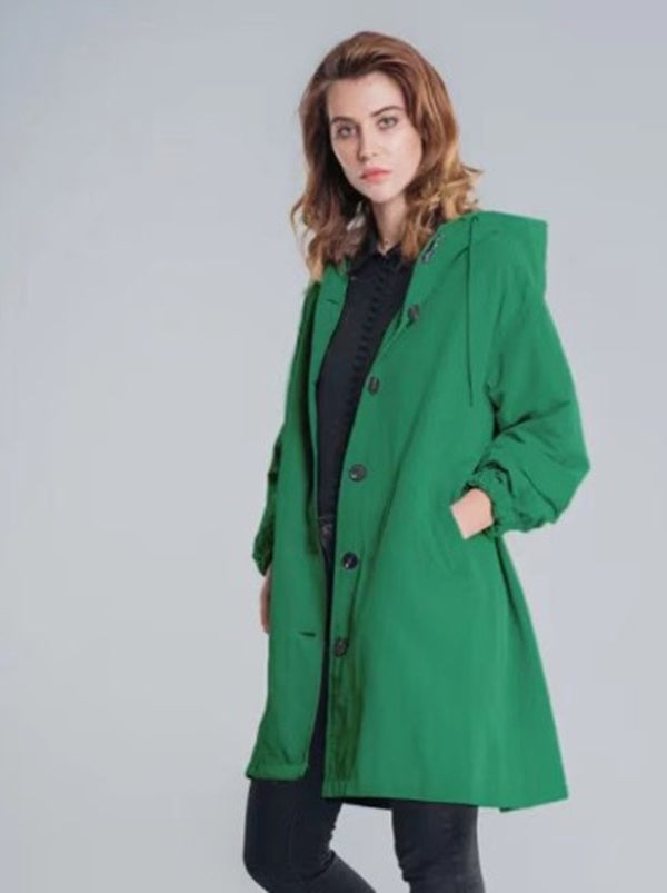 Valenzora | Trench coat with hood