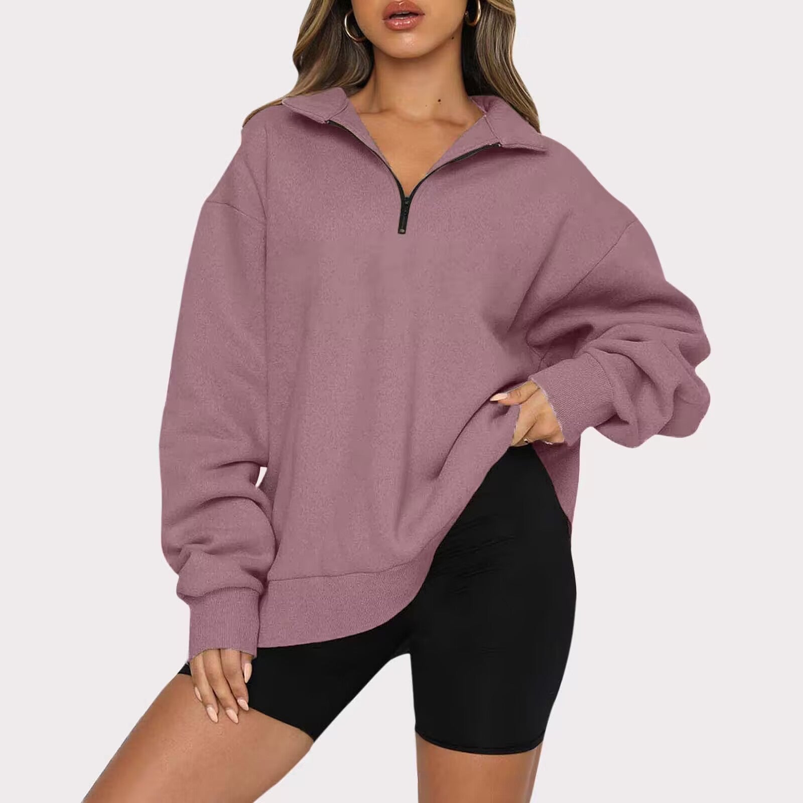 Tatum™ - Damen Sweatshirt mit Kragen