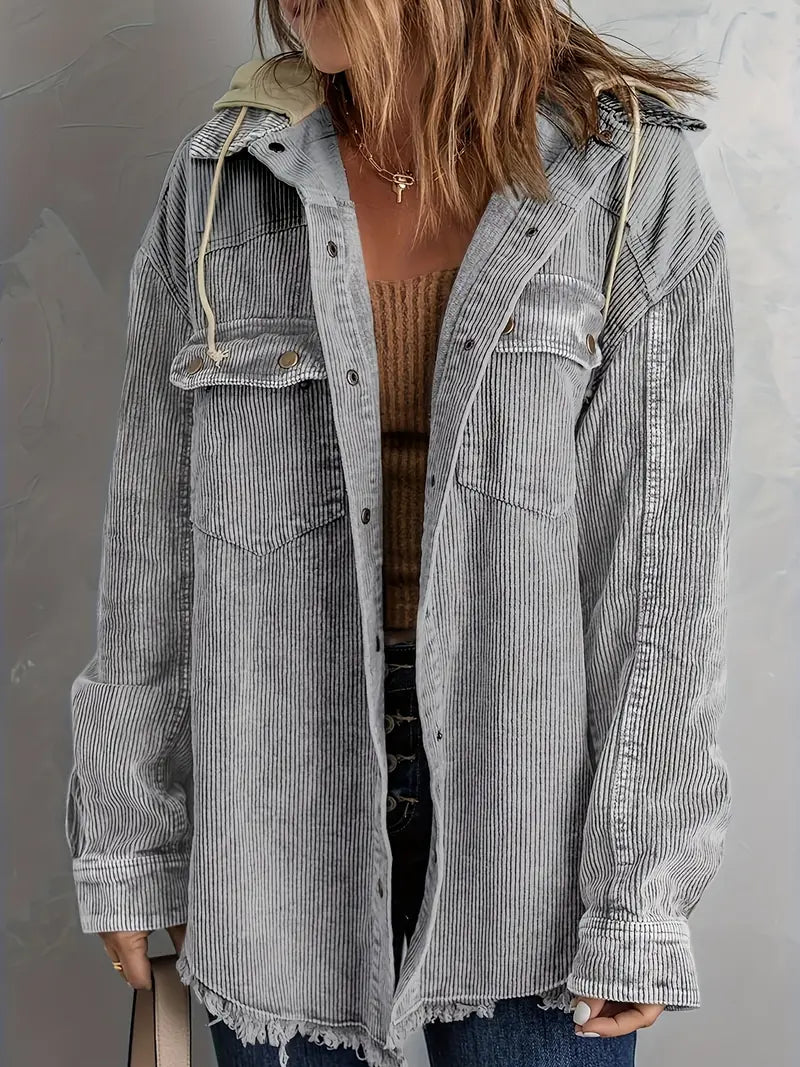 Valenzora | Color Block Hoodie Jacket for Women | Perfect for Autumn and Winter