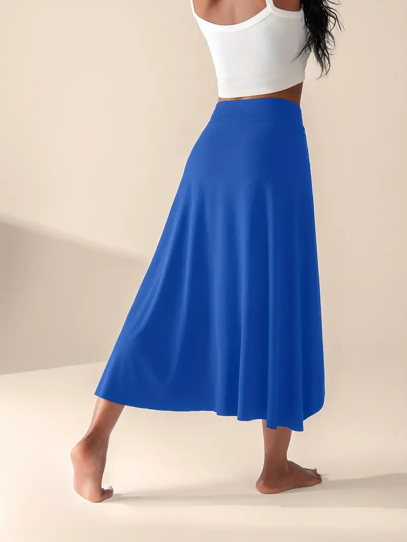Valenzora | High-waisted slit skirt with pockets