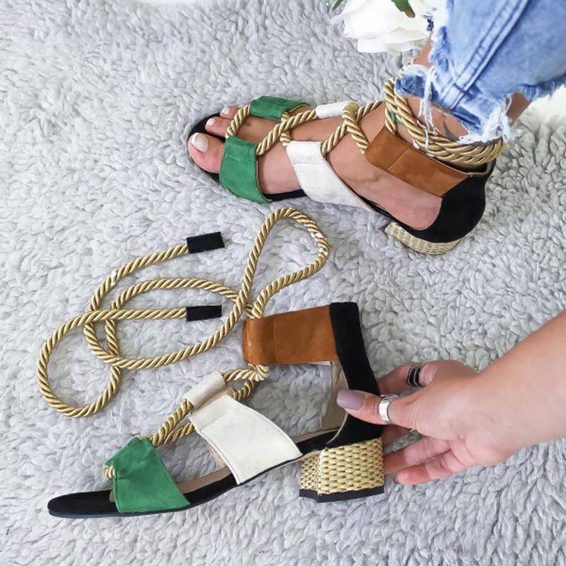 Valenzora | Gladiator-colored strappy heeled sandal