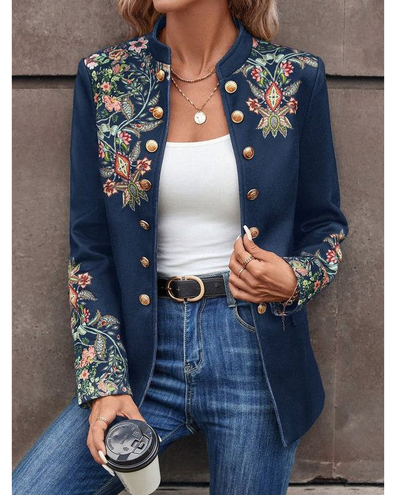 Valenzora | Double-breasted blazers with print