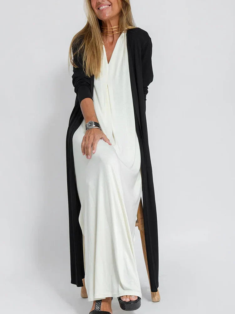 Valenzora | Lässiger einfarbiger Cardigan