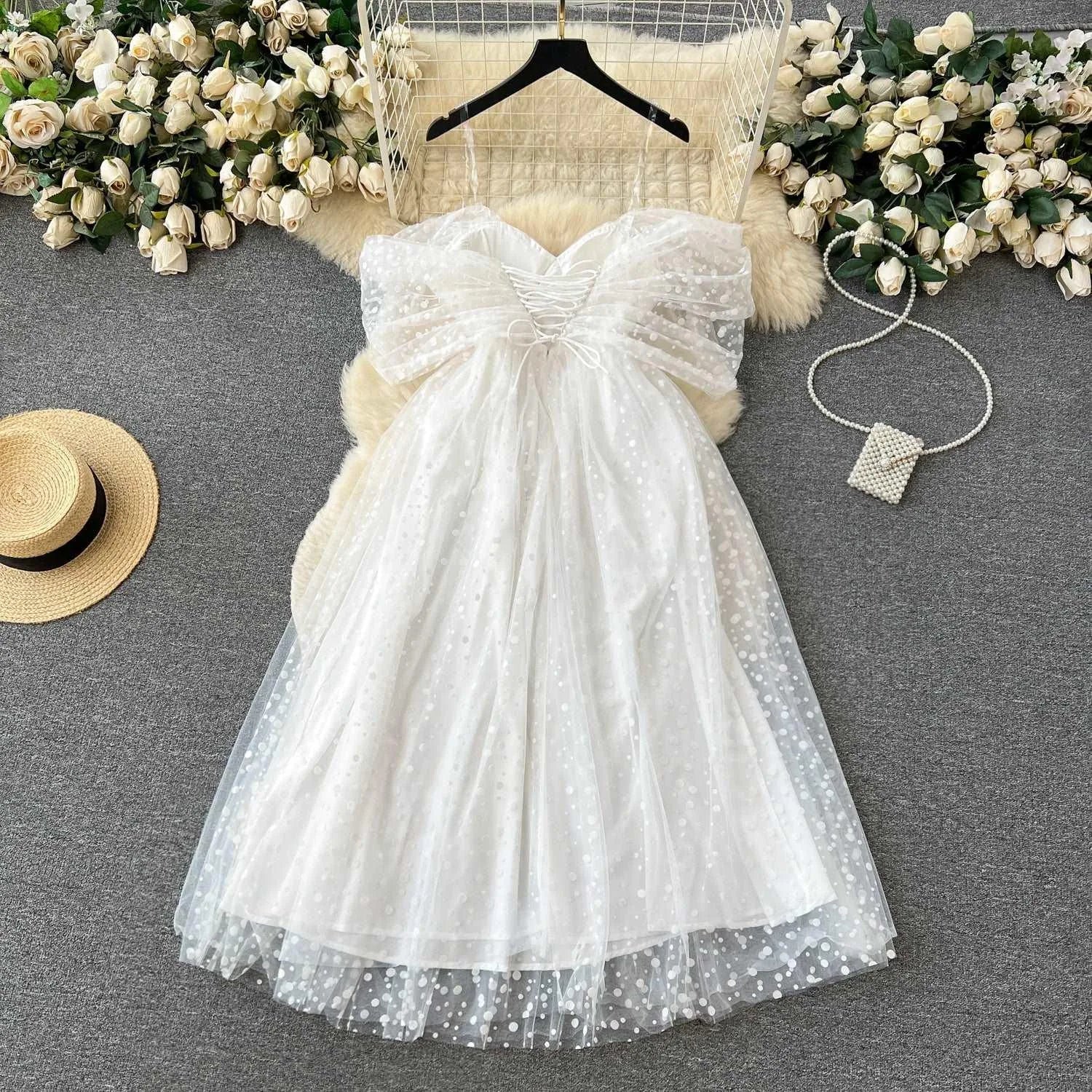 Valenzora | Luxury French white dress