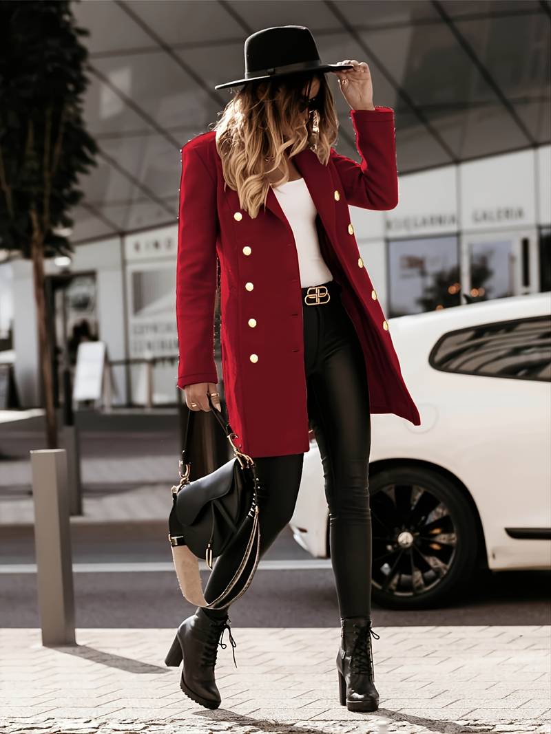 Valenzora wool coat for a flattering fit