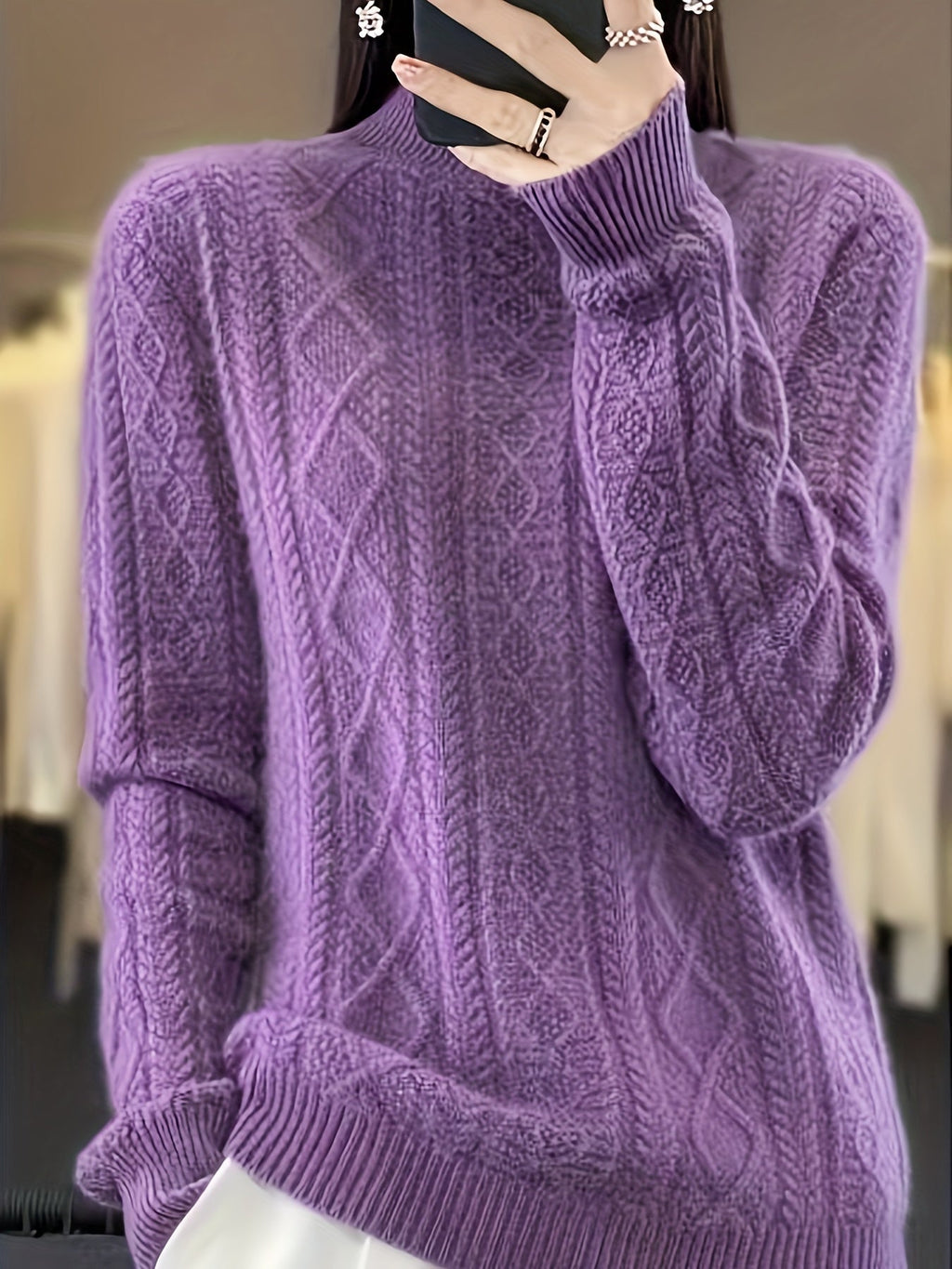 Valenzora | Bequemer Pullover aus Strickwolle