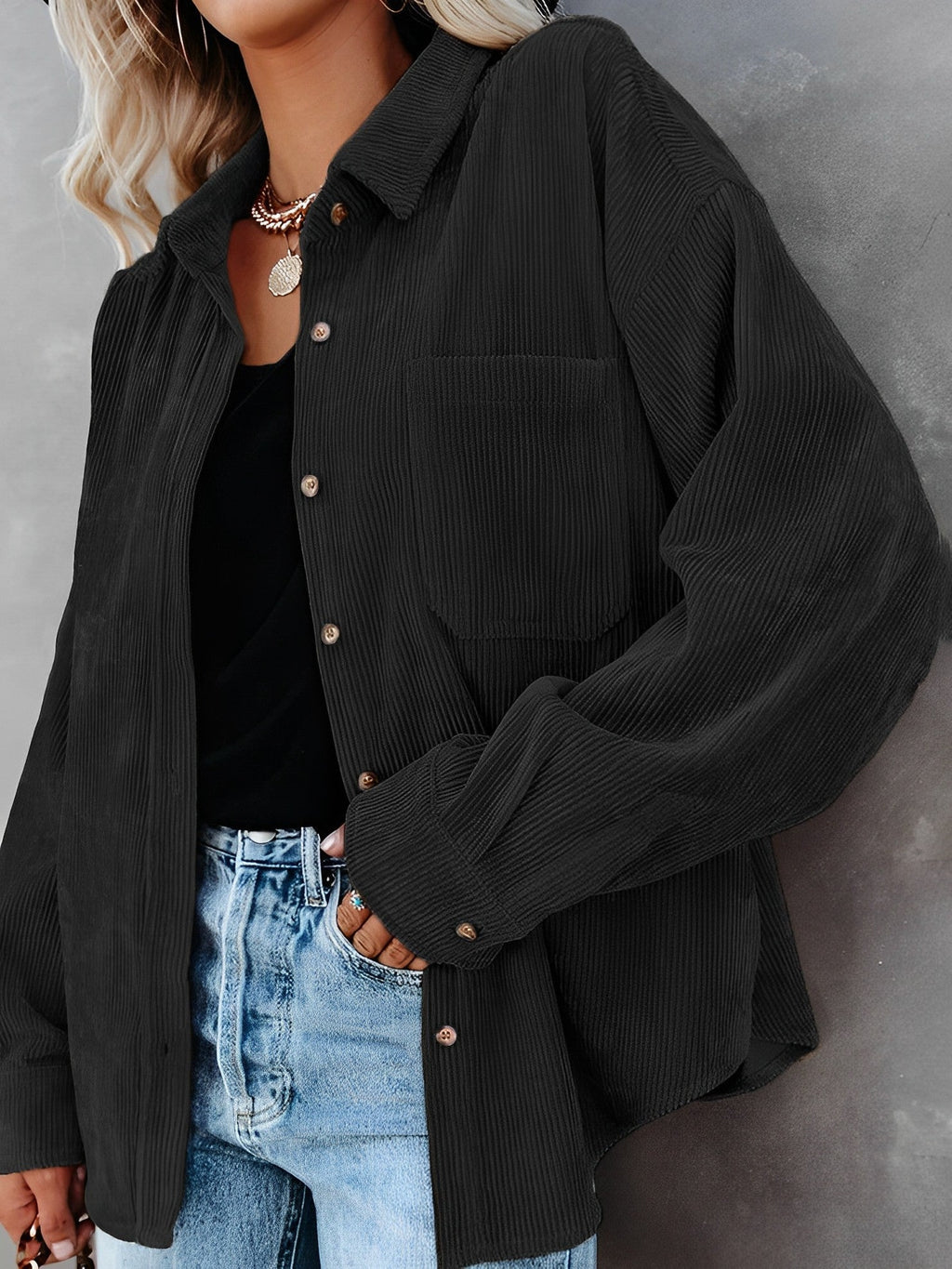 Valenzora | Klassischer Cordblouson