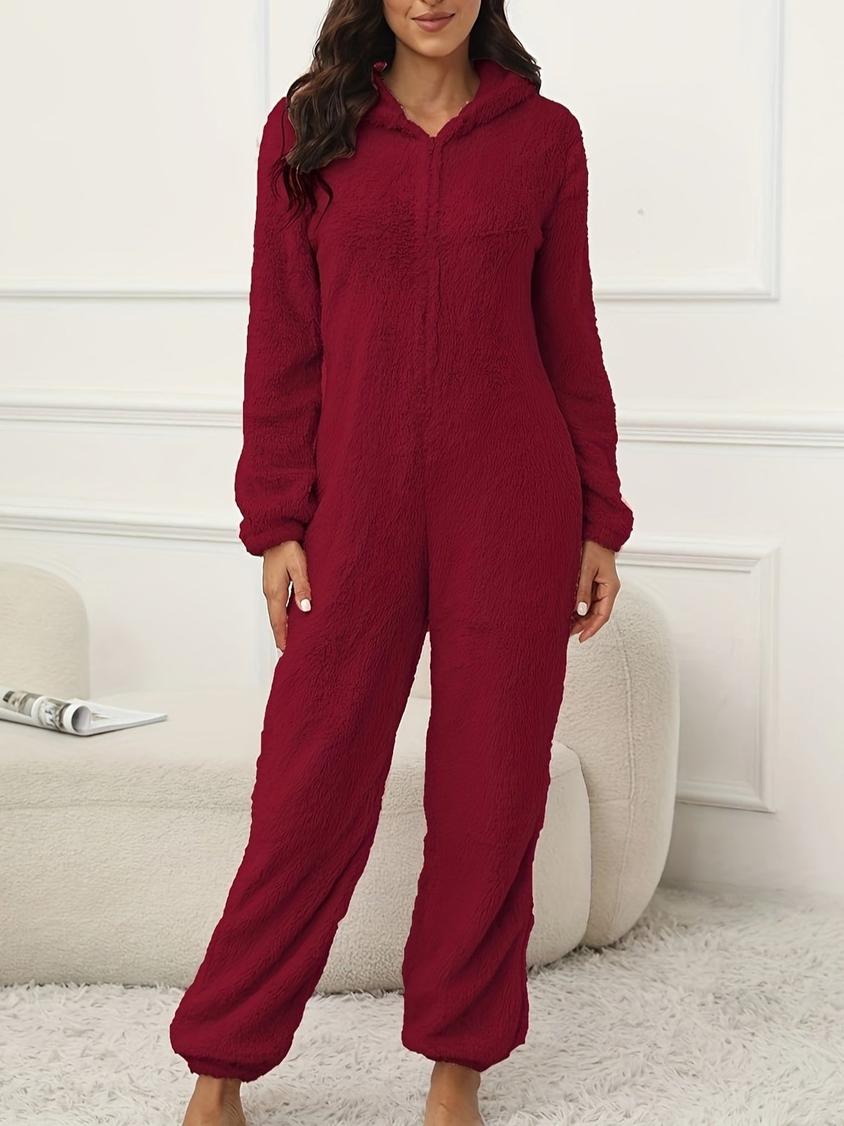 Valenzora | Hooded Lounge Jumpsuit For Stylish Winter Comfort For Women