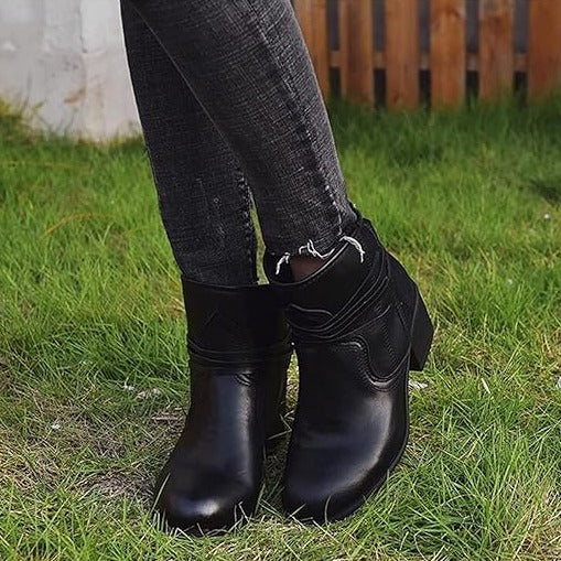 Damen Vintage Schnürstiefel
