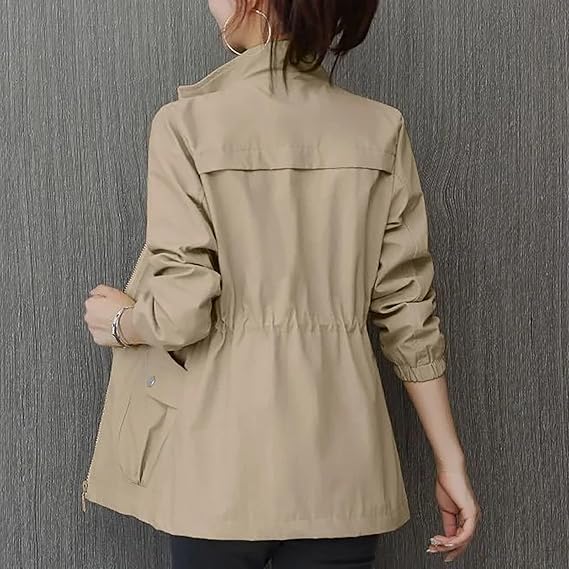 Valenzora | Trench Coat with Zipper for Women