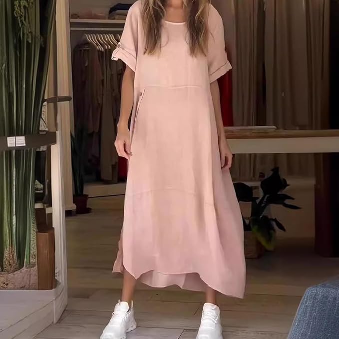 Valenzora | Leinen-Baumwoll-Kleid